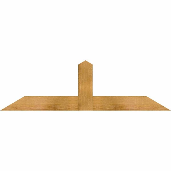 Ekena Millwork Portland Rough Sawn Timber Gable Bracket, Western Red Cedar, 48"W x 14"H x 4"D x 4"F, 7/12 Pitch GBW048X14X0404POR00RWR - main